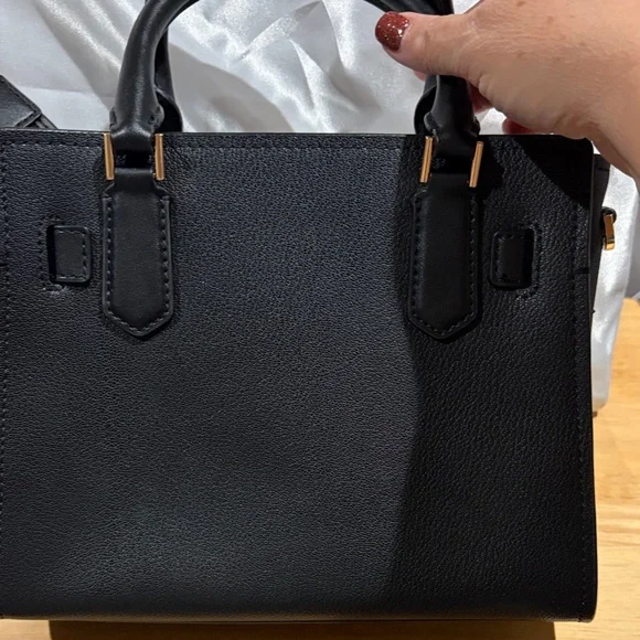 Michael Kors Black and White Patterned Calf Hair Small Satchel. - Picture 10 of 12